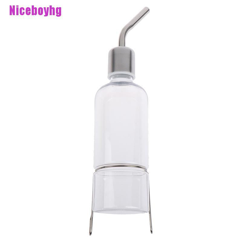 Niceboyhg Pet Rabbit Hamster Drinker Nipple Bottle Dispenser Hanging Automatic Device