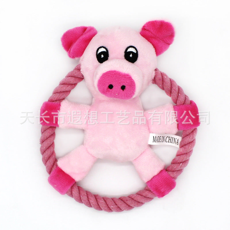 Pet toys pink pig fresh yellow duck yellow bear pet frisbee throw toy manufacturers shipped