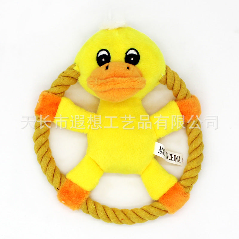 Pet toys pink pig fresh yellow duck yellow bear pet frisbee throw toy manufacturers shipped