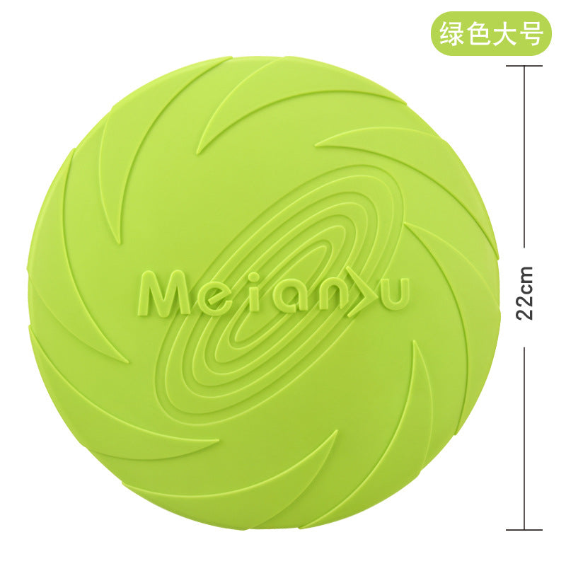 Meianju dog flying pan pet toys interactive toy pet frisset floating water resistance snuffback training cross-border