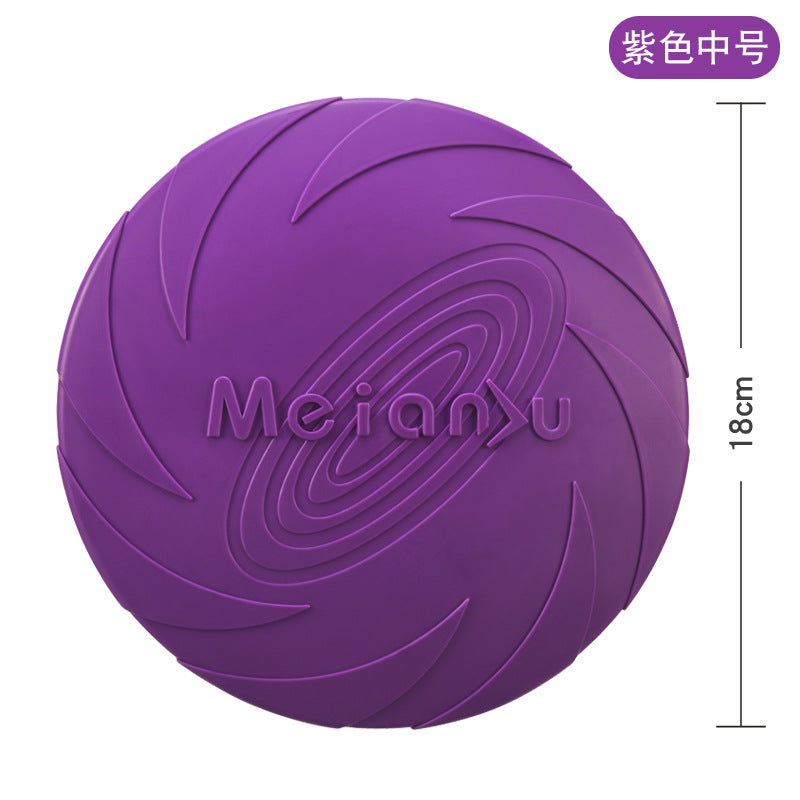 Meianju dog flying pan pet toys interactive toy pet frisset floating water resistance snuffback training cross-border