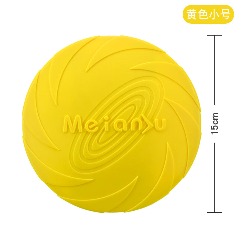 Meianju dog flying pan pet toys interactive toy pet frisset floating water resistance snuffback training cross-border