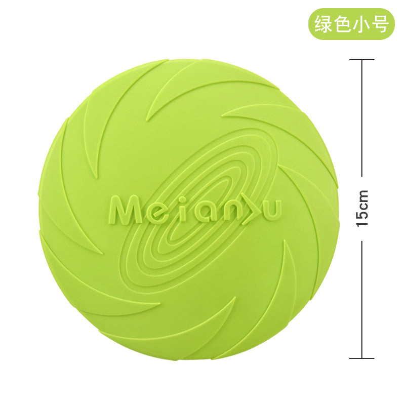 Meianju dog flying pan pet toys interactive toy pet frisset floating water resistance snuffback training cross-border