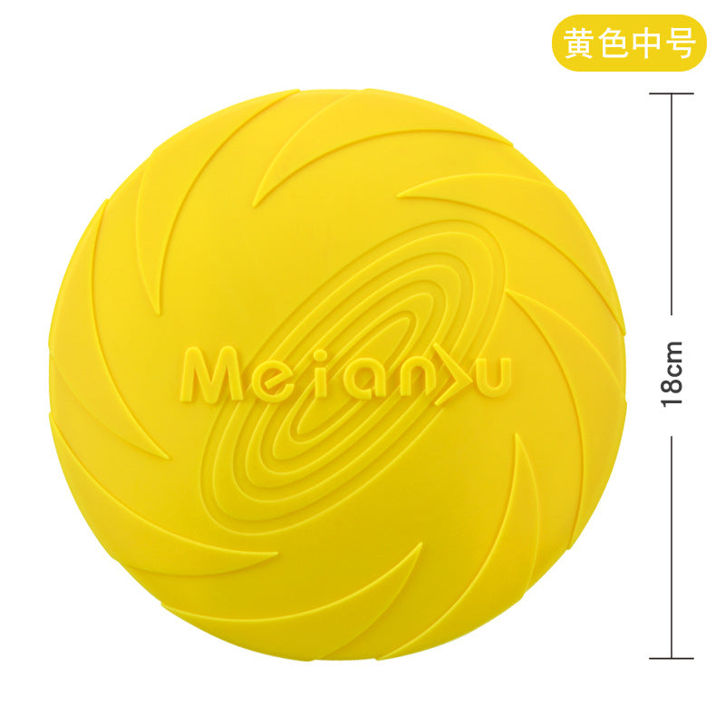 Meianju dog flying pan pet toys interactive toy pet frisset floating water resistance snuffback training cross-border