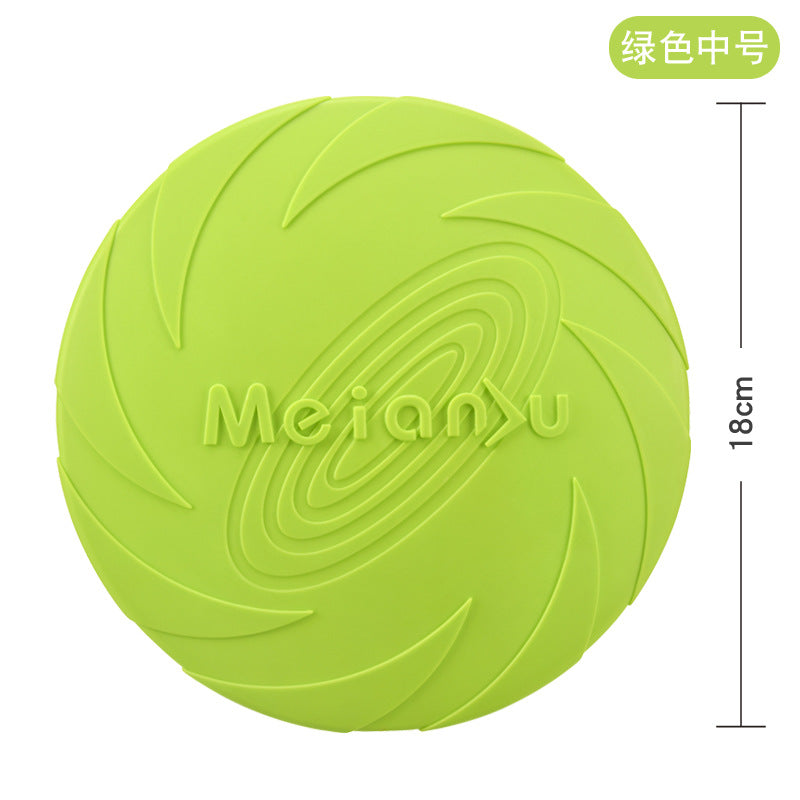 Meianju dog flying pan pet toys interactive toy pet frisset floating water resistance snuffback training cross-border