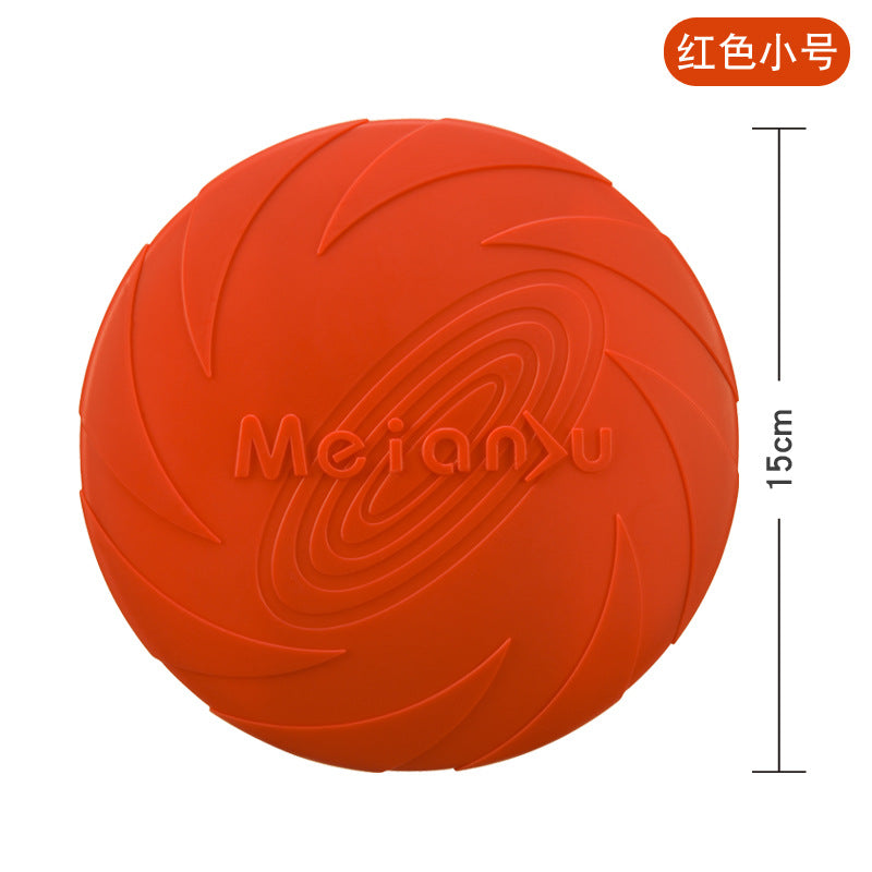 Meianju dog flying pan pet toys interactive toy pet frisset floating water resistance snuffback training cross-border