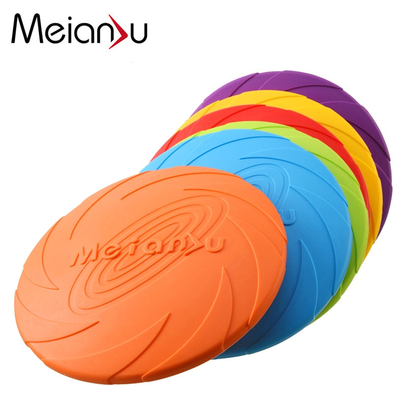 Meianju dog flying pan pet toys interactive toy pet frisset floating water resistance snuffback training cross-border