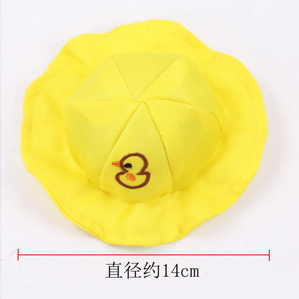 Cute Cartoon Pet Clothes Little Yellow Duck Style Dog Cat T-shirt With Hat