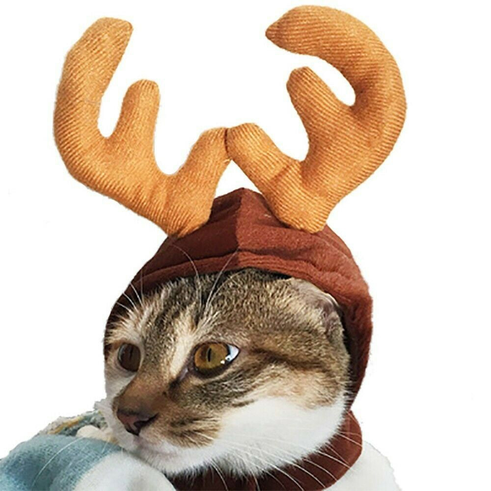 Fast delivery Pet Cat Dog Puppy Santa Red Scarf Hat Christmas Clothes Costumes Warm Apparel My living