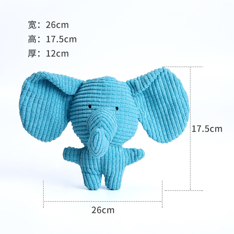 Amazon explosion pet toy plush rabbit cattle big elephant a variety of cute dog cat cats toy factory direct sales