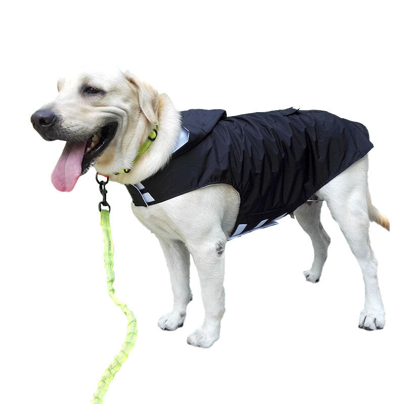 2020 Amazon explosion pet clothes soft reflective waterproof ponch dog hooded raincoat pet supplies