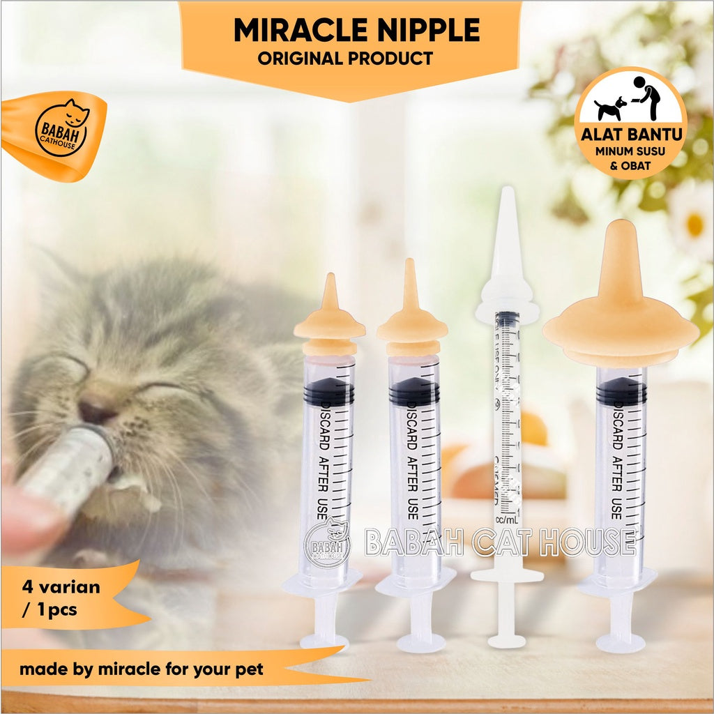 Miracle NIPPLE NIPPLE NIPPLE Spet Milk Pacifier Baby Small Cat Mini Niple NIPPLE For Kitten Rc Baby Cat Dog Newborn Dog Weasel Rabbit Safe Durable Feeding Spluit Sepetan Tip Pacifier Animal Pacifier