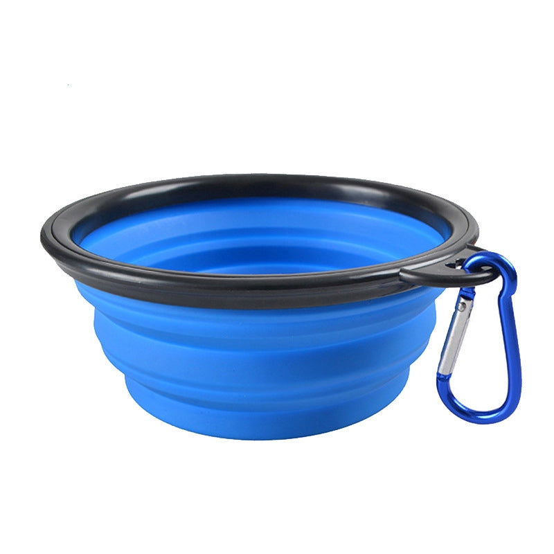 300ML Collapsible foldable silicone dog bowl outdoor travel portable puppy doogie food container feeder dish cat