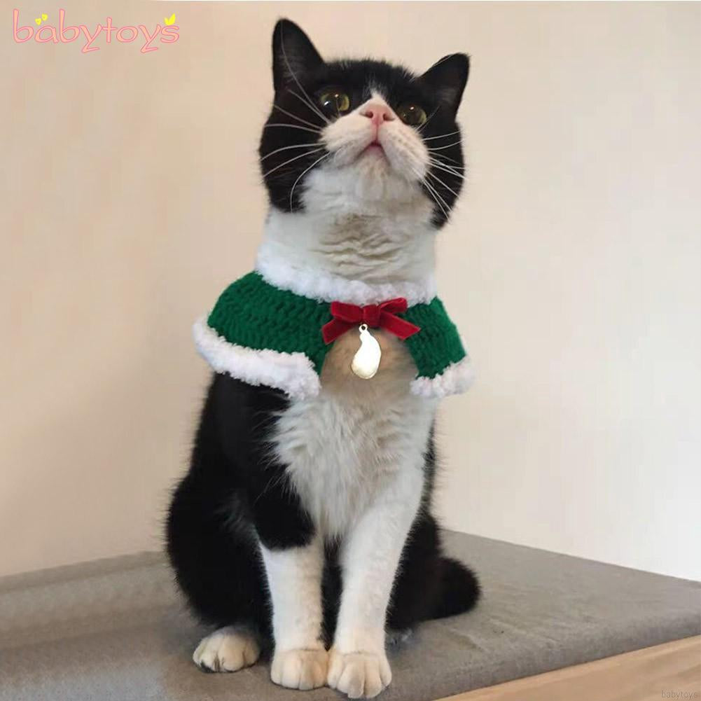 Pet Cat Dog Christmas New Year Costume Chinese Style Tang Dynasty Bib Shawl + Hat