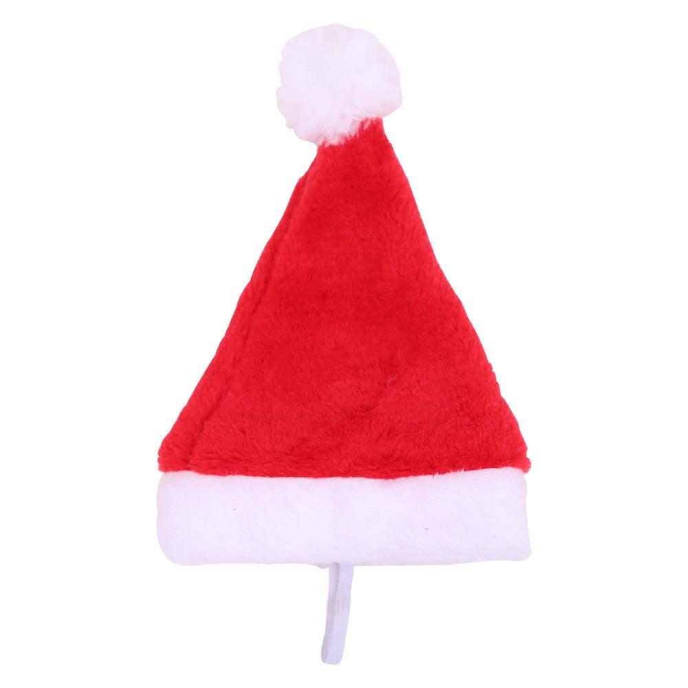 Christmas Small Plush Santa Hat for Pet Dog Cat Hat Merry Christmas Decorations For Home Cap