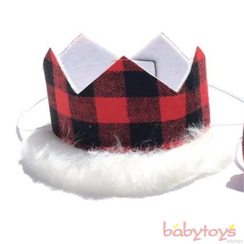 2PCS Christmas Hats for Dog Cat Pet Xmas Holiday Costume Santa Hat+Bowknot  Outfit Pets Accessories