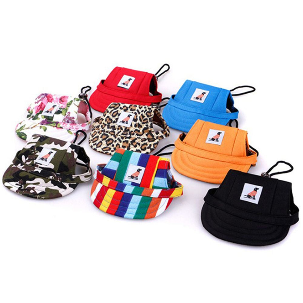 SWEETJOHN Accessories Sun Hat Party Costume Dog Supplies Dog Caps Headwear Canvas Puppy Pet Products Sports Baseball Caps