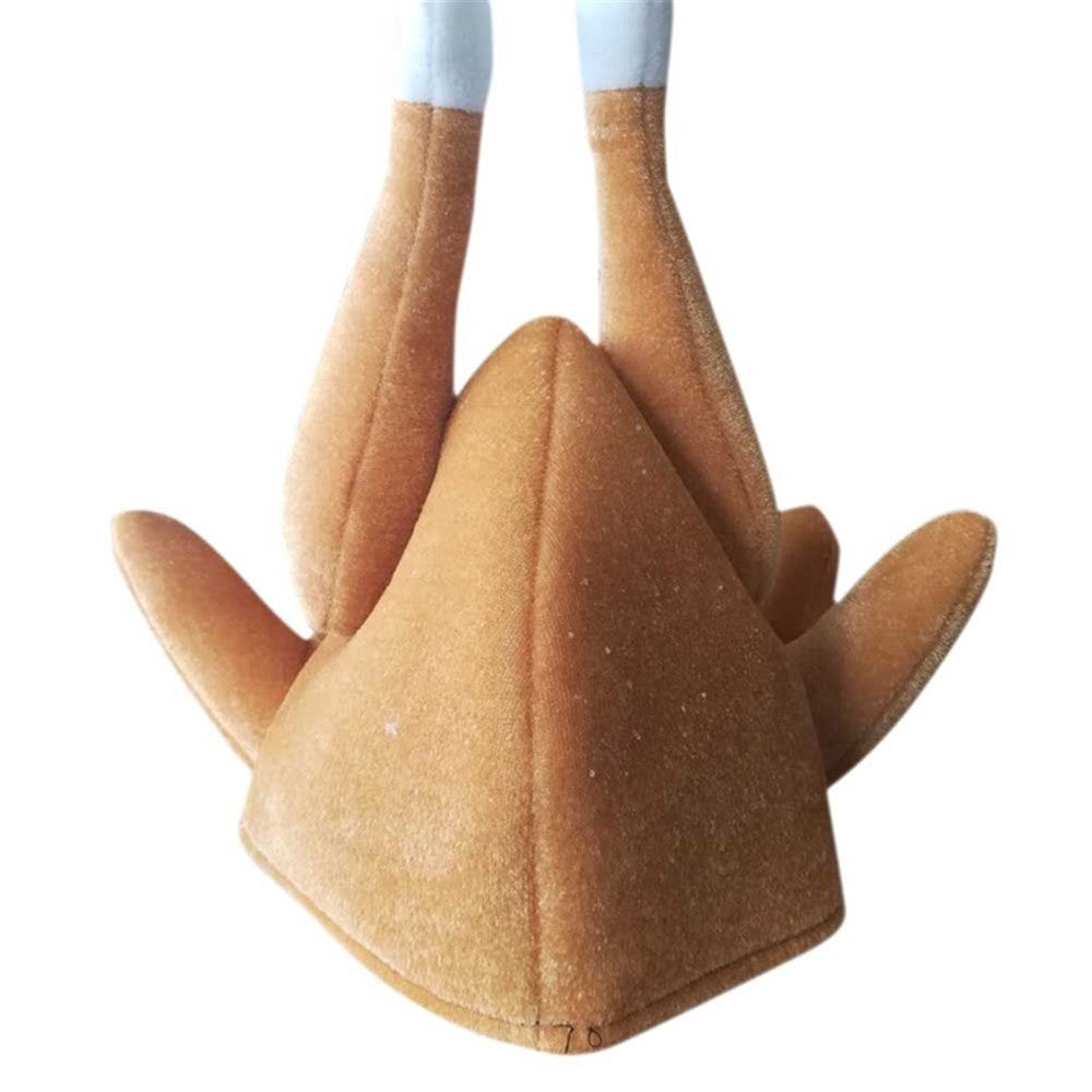 BLISS Adults Soft Party Funny Roasted Turkey Hat