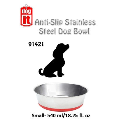 Dogit Non-Slipped Stainless Sreel Design Home Dish (91421) (91422) (91423) (91424) (91425)