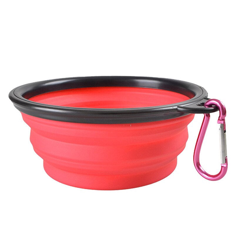 300ML Collapsible foldable silicone dog bowl outdoor travel portable puppy doogie food container feeder dish cat