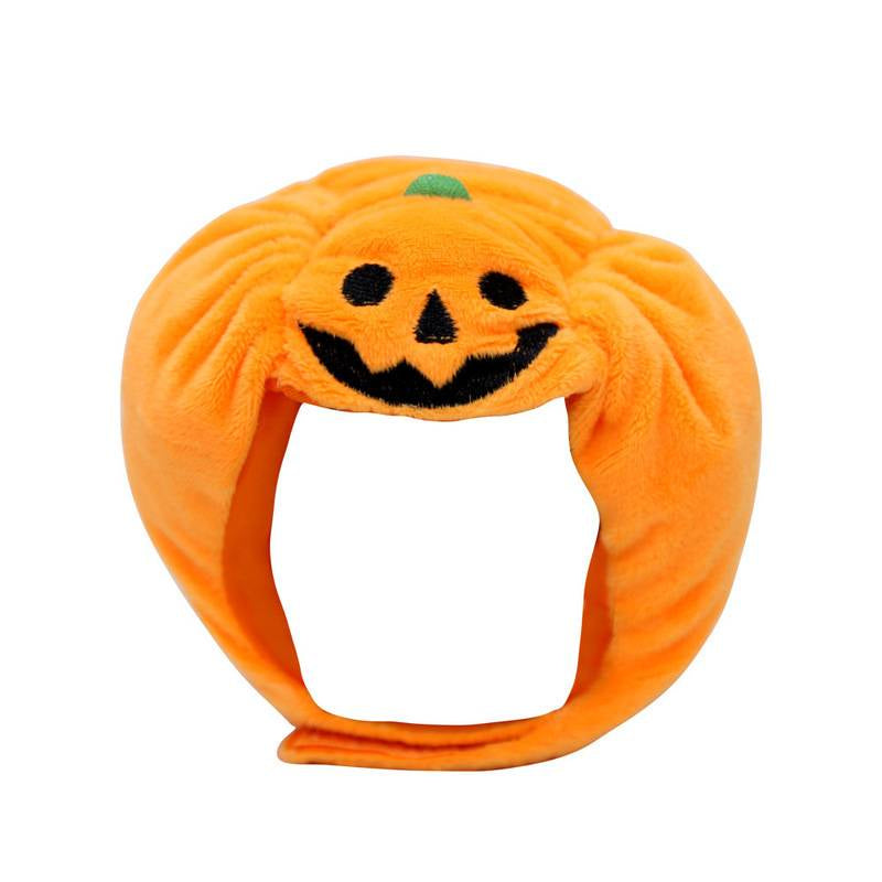 Pets Halloween Pumpkin Hat Dog And Cat Pet Halloween Costume Hat Supplies Pet Cat Dog Pumpkin Hat Halloween Ghost Festival Decorative Headdress Supplies Small Medium Large Dog Teddy/French Bulldog