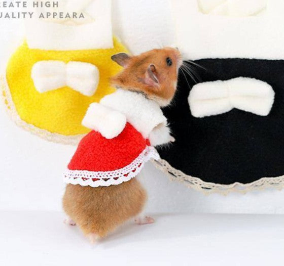 Hamster Clothes Dress Cute Hat Hand Holding Rope Takeaway Bag Small Warm Mini Rabbit Guinea Pig Pet Pet Supplies & Pet Dog products Pet fashion products