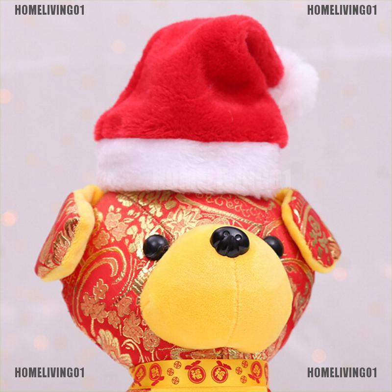 ［COD］HOMELIVING01 Christmas pet santa hat small puppy cat dog xmas holiday costume ornaments