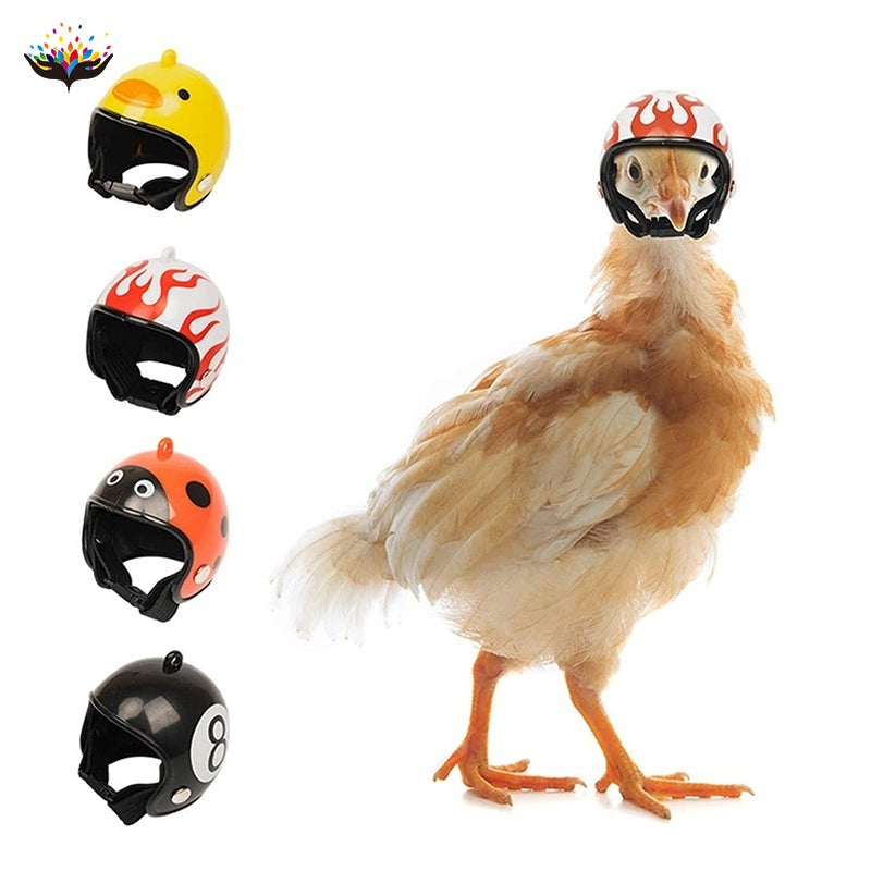 Creative Chicken Helmet Funny Protective Hen Hat Bird Hat Headgear Helmet For Chicken Bird Chicken Bird Funny Helmet Headgear CR1