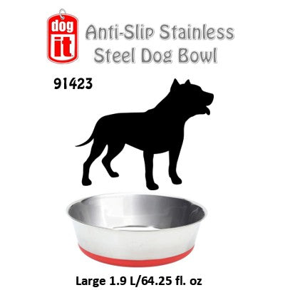 Dogit Non-Slipped Stainless Sreel Design Home Dish (91421) (91422) (91423) (91424) (91425)