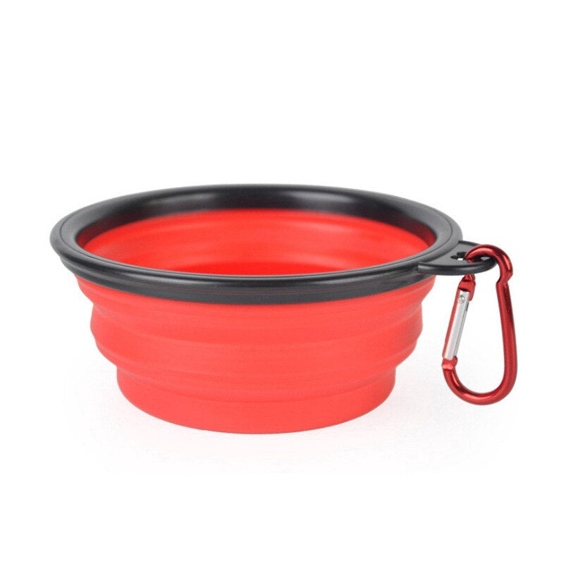 300ML Collapsible foldable silicone dog bowl outdoor travel portable puppy doogie food container feeder dish cat