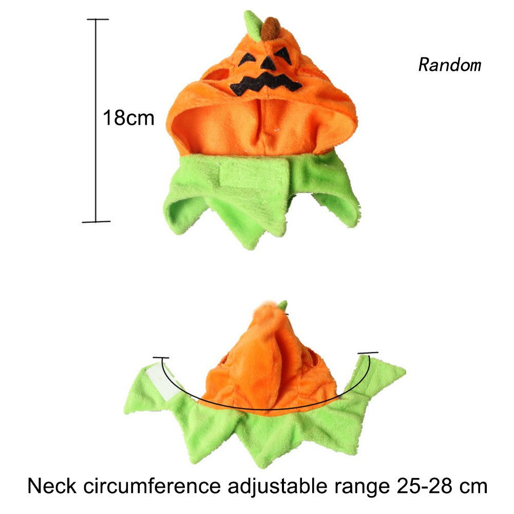 ◆RAN◆Cute Pet Cat Costume Cosplay Pumpkin Hat Cap Halloween Party Headwear Decor