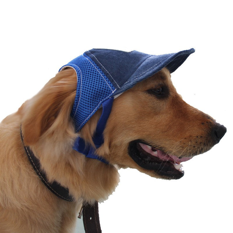 Fashion Large Dog Baseball Cap Sun Protection Outdoor Dog Hat