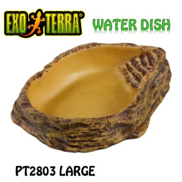 EXO TERRA WATER DISH -SMALL TO XL  (PT2801) (PT2802) (PT2803)  (PT2804)