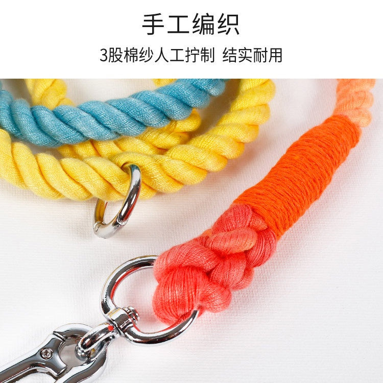 Dog leash double leash dog walking leash multifunctional double buckle pets running leash outdoor products