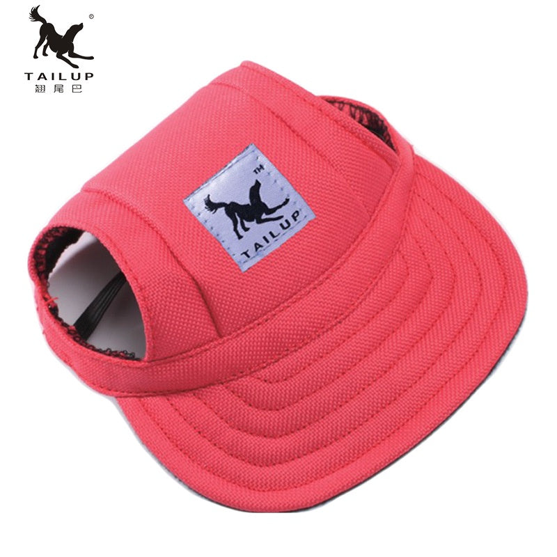 Summer Hat Ear Holes Cute Pet Dog Baseball Cap for Dog Net Cap Sunhat Peaked Cap Outdoor All Match Canvas Fashion Cap Hat Unisex Banners Banners