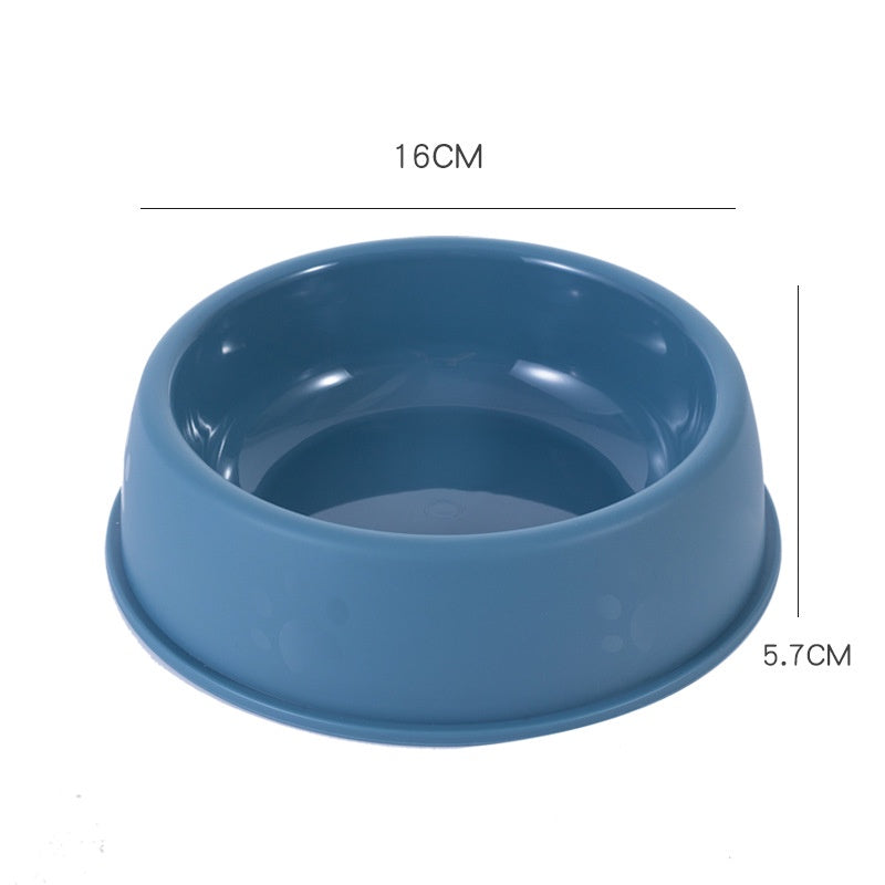 Cat Bowl Plastic Dog Bowl Dog Food Cat Food Bowl Dog Kitten Single Bowl Kitten Anti-Upset Cat Water Bowl Cat Food