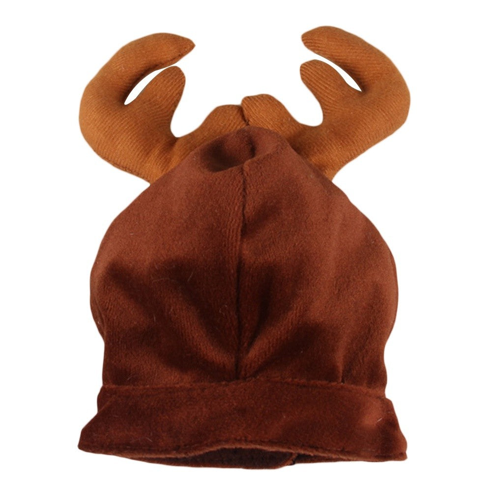 Pet Dog Christmas Hat Reindeer Elk Antlers Cap Xmas Costume