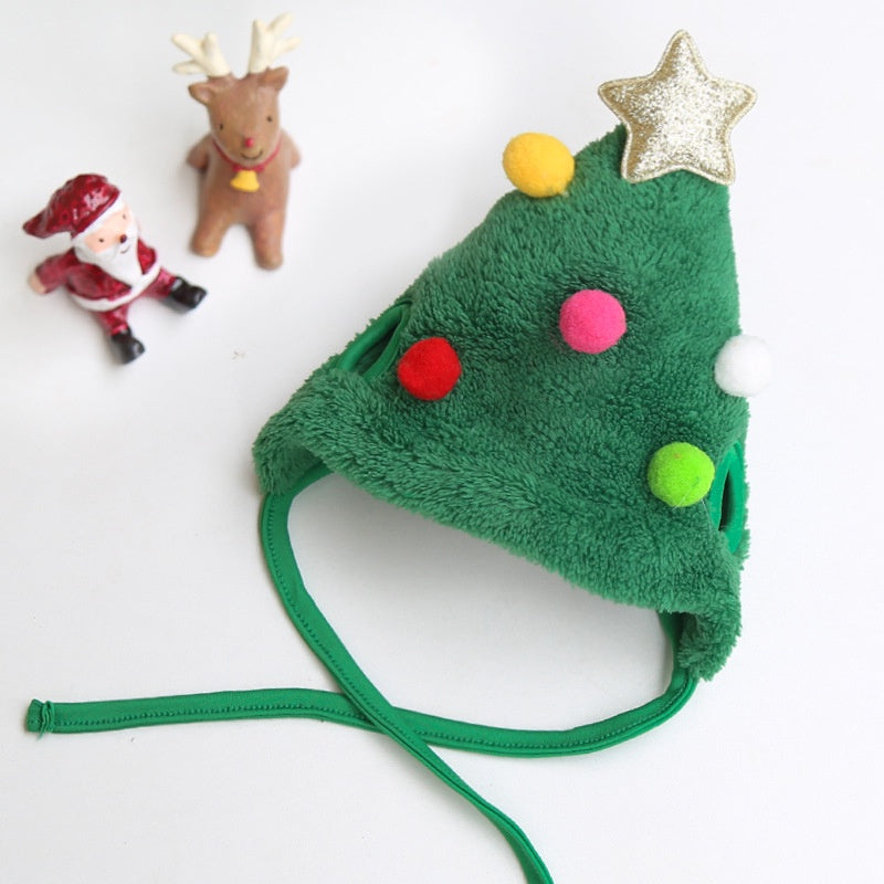 【Christmas Special】Pet Cat Christmas Hat Dog Saliva Towel Bib Autumn Match