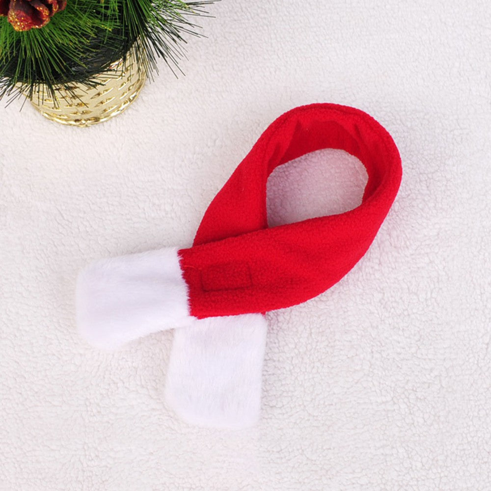 Fast delivery Pet Cat Dog Puppy Santa Red Scarf Hat Christmas Clothes Costumes Warm Apparel My living