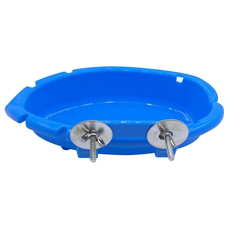 Hanging Bird Bath Tub Bird Parrot Bath Box Feeder Basin Pet Water Supplies