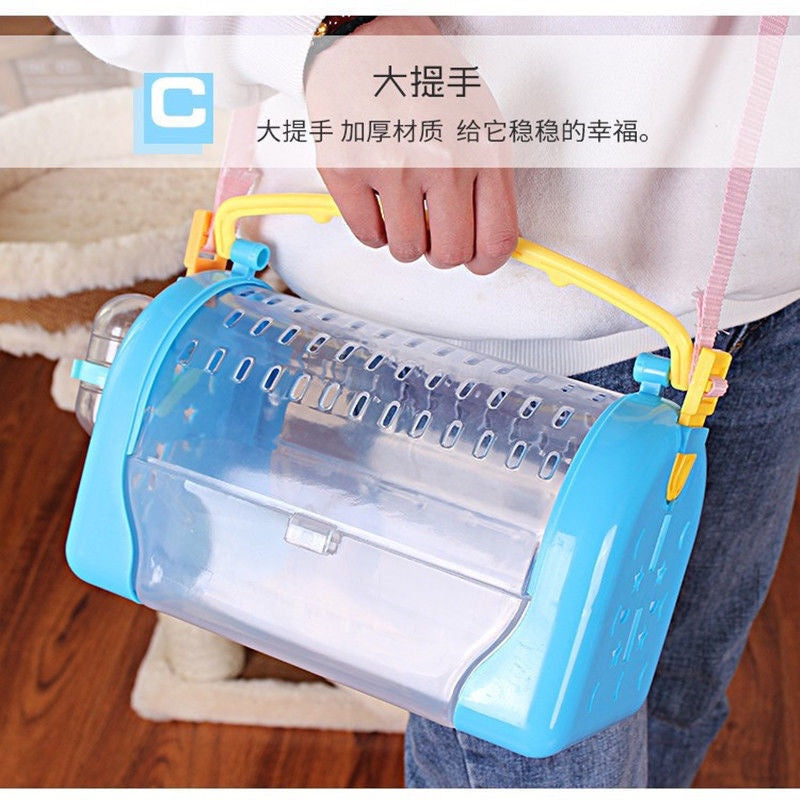 Parrot Outing Bird Cage Portable Small Mini Backpack Peony Tiger Skin Xuanfeng Portable Outing Cage Hamster Pet Bag/Portable Pet Bird bag Cage Parrot Carrier Travel Bag