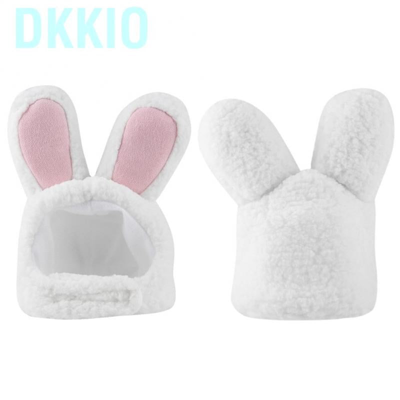 Dkkio Professional Rabbit Ear Hat Cute Pet Costume Cosplay Cat Cap Accessaries