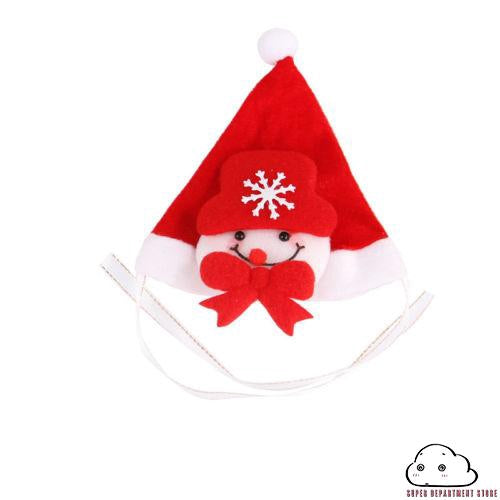 UOE-Christmas pet hat santa claus puppy cat costume hat red cute reindeer hat