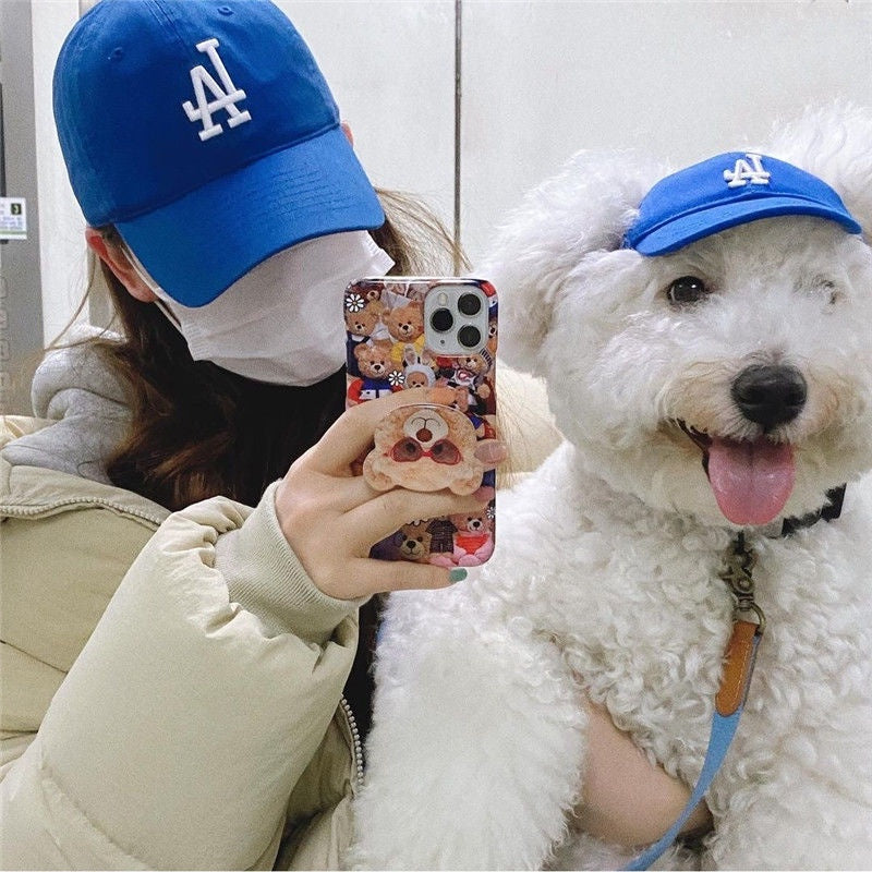 DailyPet Love Pet Shop|Korea Korea NY Cat Dog Small Hat ins Style English Embroidered Cap Baseball Teddy Bichon LA Cute Earless Puppy