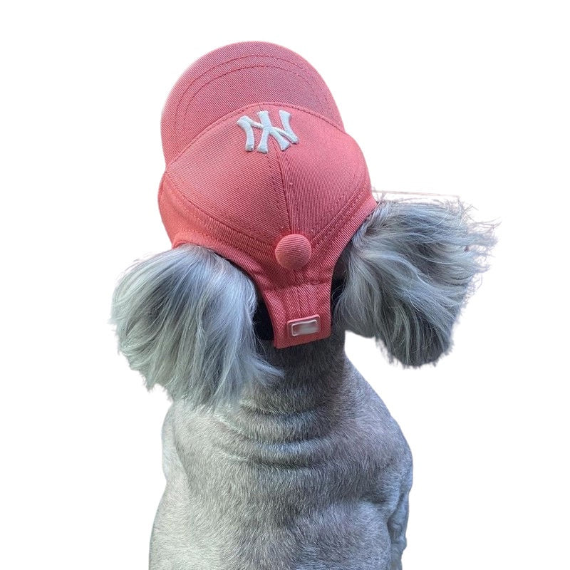 DailyPet Love Pet Shop|Korea Korea NY Cat Dog Small Hat ins Style English Embroidered Cap Baseball Teddy Bichon LA Cute Earless Puppy