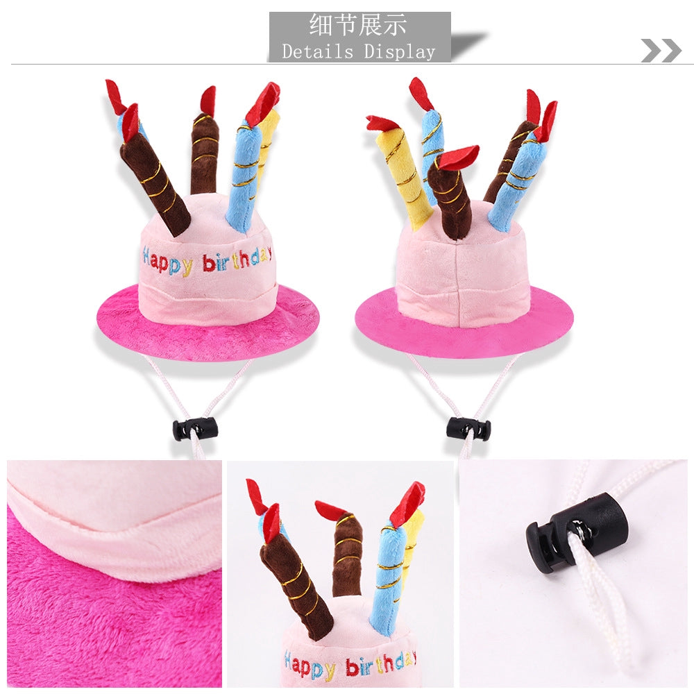 【LOVE PET】Funny dog pet cosplay decoration birthday hat