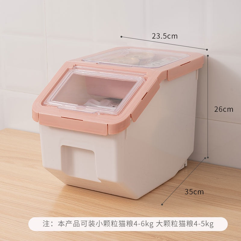 DAXINSI Pet Food Storage Container Airtight Food Container Pet Food Container Plastic Dry Food Container Dog Cat Food Storage Sealed Rice Bucket Box