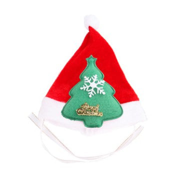 UOE-Christmas pet hat santa claus puppy cat costume hat red cute reindeer hat