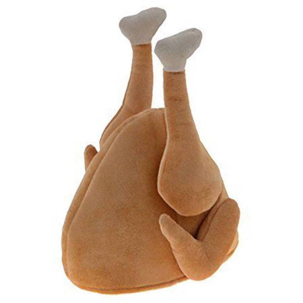 BACK2LIFE Creative Turkey Hat Roasted Caps Festival Costume Party Adults Funny Soft Thanksgiving Day/Multicolor