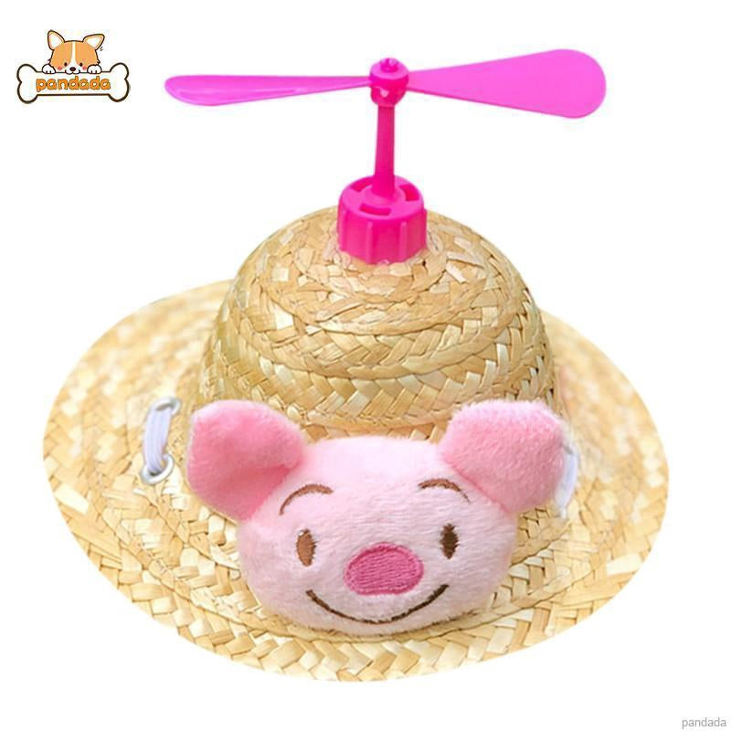 Cat Dog Decoration Pet Photography Props Cute Bamboo Dragonfly Hat